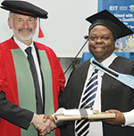 Steve Mackay (left) with Sipho Madonsela.